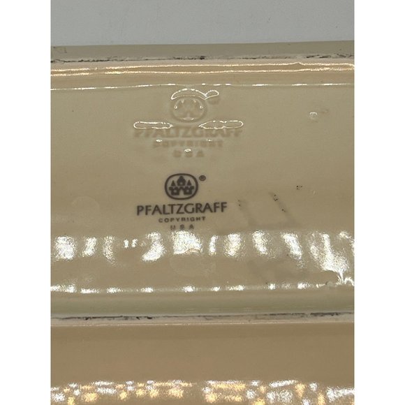 Pfatlzgraff "Garden Party" Serving Tray w/Matching Salt & Pepper, Butter Dish - Picture 5 of 8